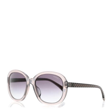 Chanel 5328 Dove Gray Quilted CC Logo Oversized Sunglasses